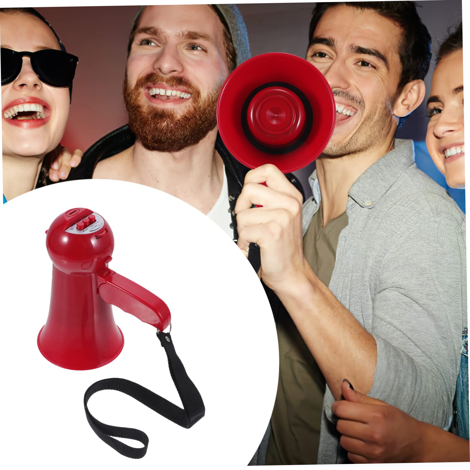 Toddmomy Megaphone for Boys and Girls Battery Operated Portable Megaphone Speaker Volume Control Roller