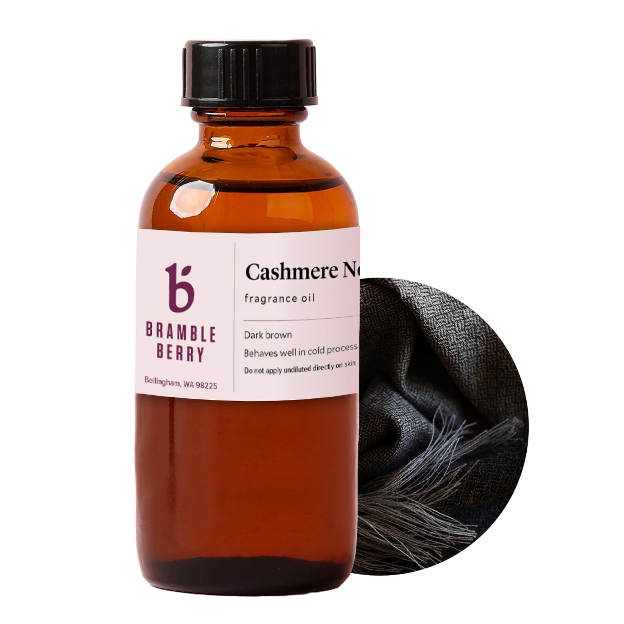 Bramble Berry Cashmere Noir &amp; Oud Luxury Musk &amp; Wood Scent for Soap Making, Candles, Lotion, Bath Bombs &amp; Perfume | Skin Safe, Vegan, Paraben &amp; Phthalate Free, DIY Craft Essential