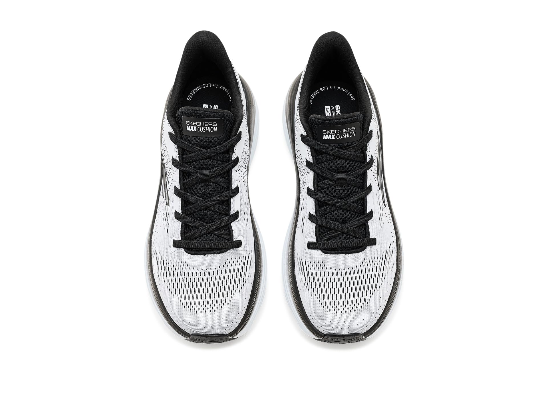 Skechers Max Cushioning Endeavour Kauska - Tenis de correr para hombre, Blanco/Negro, 10 X-Wide