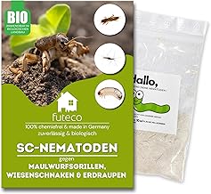 Futeco® – SC-Nematoden gegen Maulwurfsgrillen, Wiesenschnaken & Erdraupen – für 10m² – zum einfachen gießen