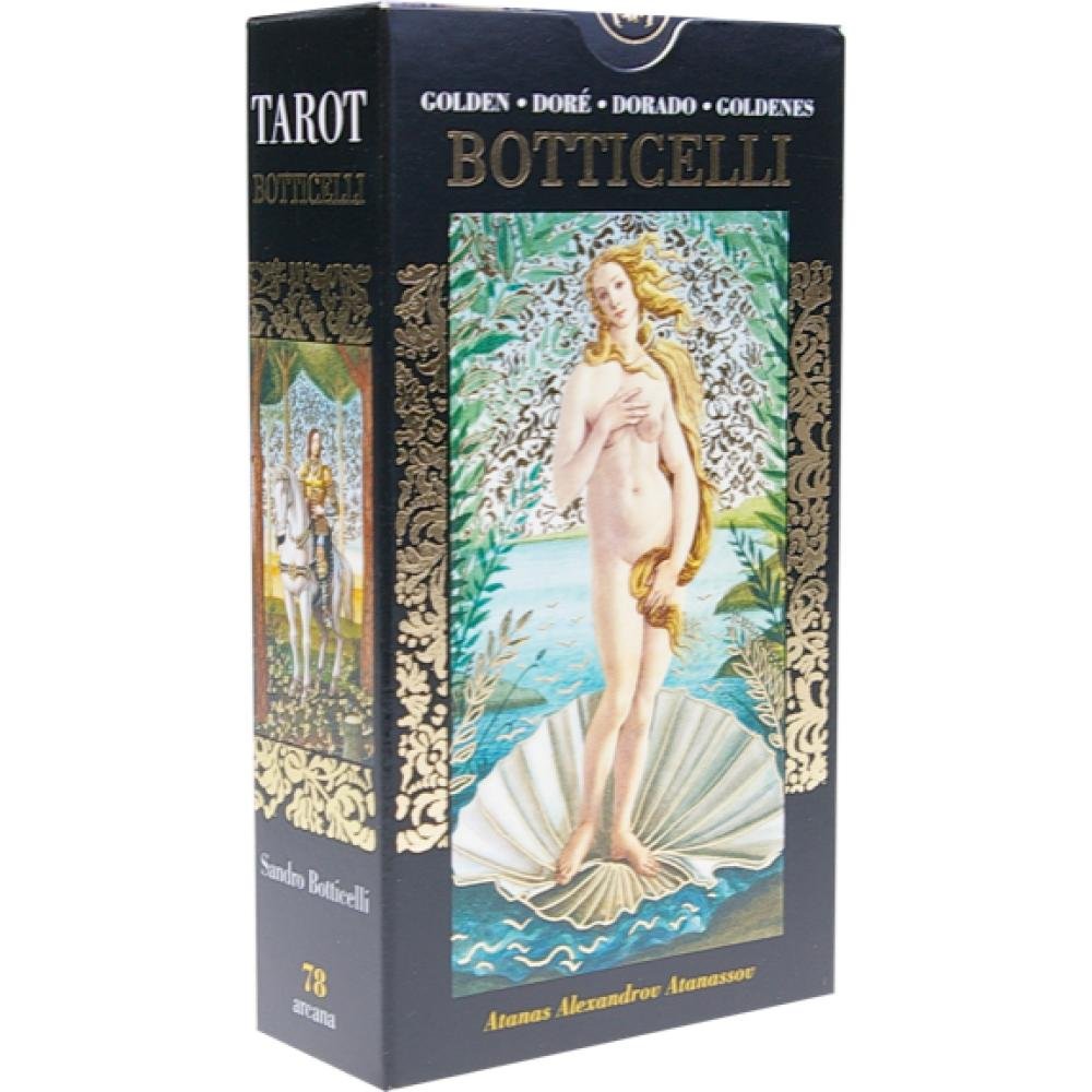 Tarot Dore de Botticelli - 78 tarjetas de Tarot en hoja de oro, multicolor