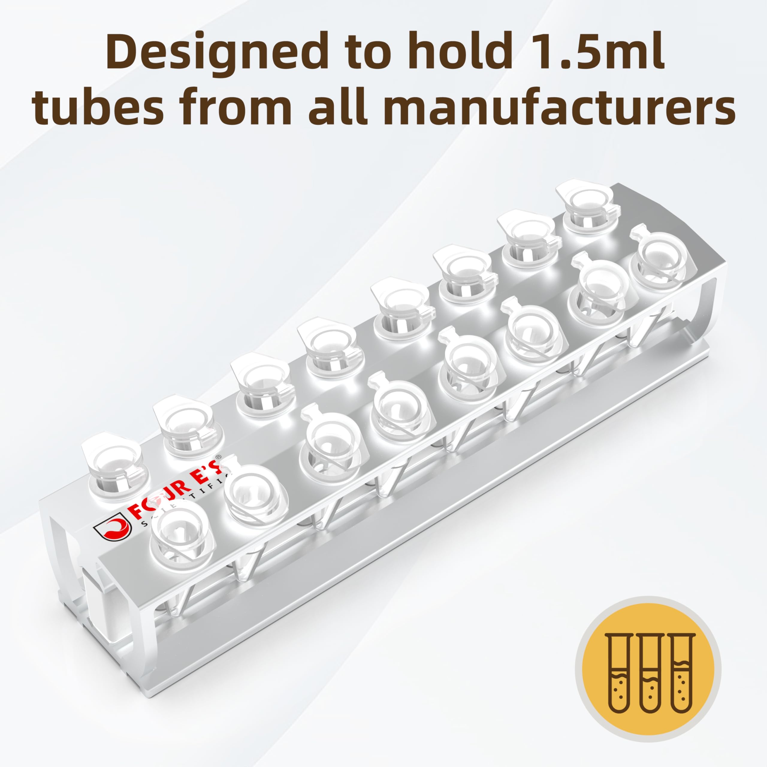 4E's USA Separador magnético de cuentas para ADN, separador magnético para purificación de ADN, ARN tiene capacidad para 16 tubos Eppendorf (1,5 ml), tubos de microcentrífuga, modelo MRK100216