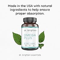 Vista 7 de Dr. Brighten Omega Plus — 1500 mg de suplemento de aceite de pescado EPA/DHA sin OMG para corazón, cerebro e sistema inmunológico — 60 cápsulas