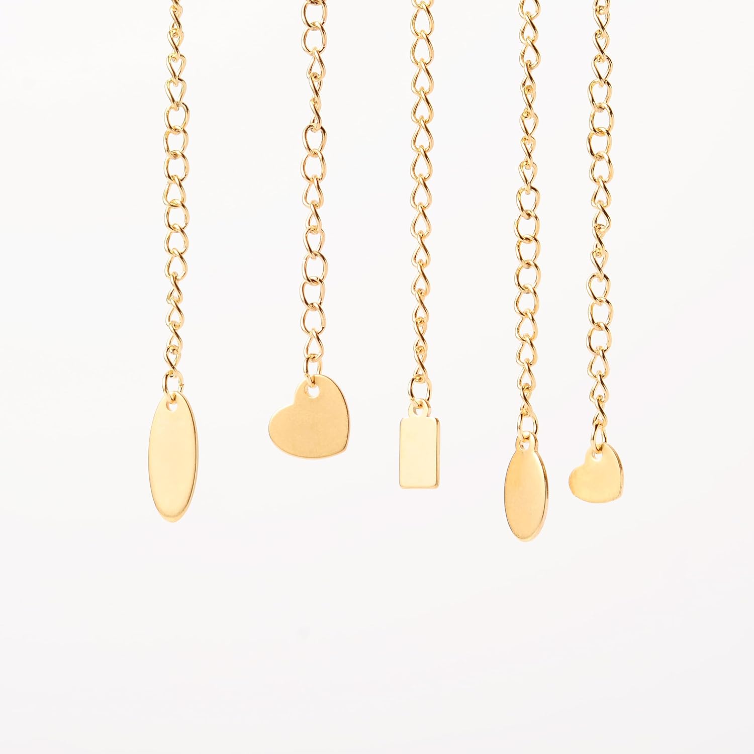 50pcs Custom Logo Laser Engraved Tags, Necklace Personalized Logo Brand Tag with Jump Ring, Jewelry Pendant Tag Findings - Image 7