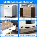 Bluetooth Fingerprint Cabinet Lock, Smart Biometric Cabinet Lock, Keyless Hidden File Drawer Wardrobe Lock, Child Safety Electric Fingerprint Lock, DIY Wooden Furniture Privacy Lock (Alloy Steel) | Smart Biometric Cabinet Lock, Keyless Hidden File Dr