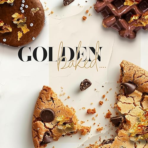 Vista 15 de BeePoint Copos de lámina de oro comestible de 24 quilates, 400 mg de copos de oro a granel para decoración de pasteles, hornear y cocinar