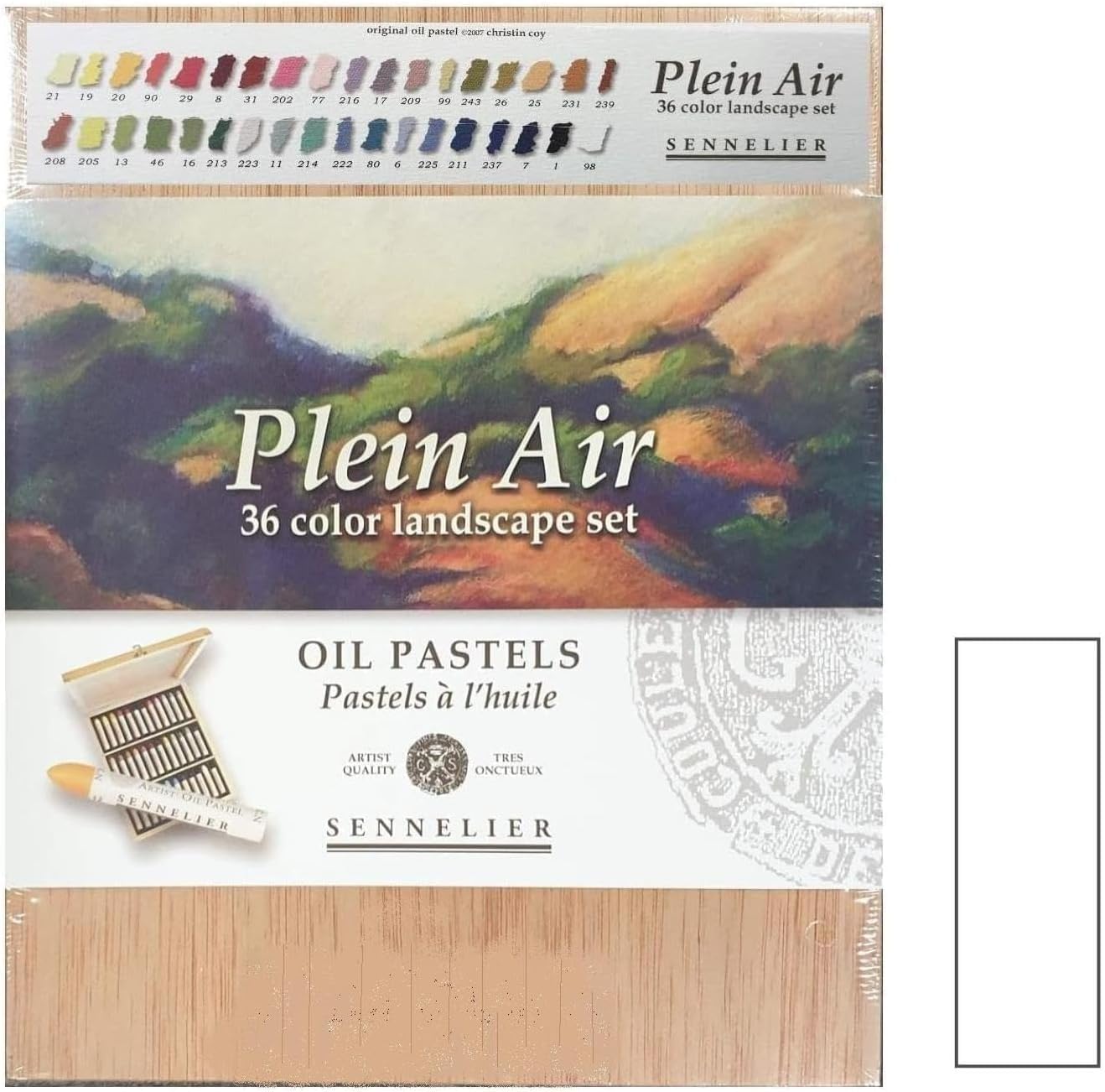 Sennelier Pastele olejne 36 kolorów na zewnątrz i 1 karty