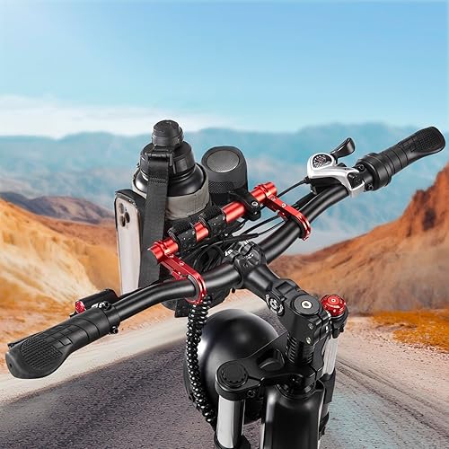 Miniatura 3 de Soporte para botella de agua para bicicleta con soporte | Se adapta a motocicletas, cochecitos, scooters, sillas de ruedas | Bolsa impermeable para