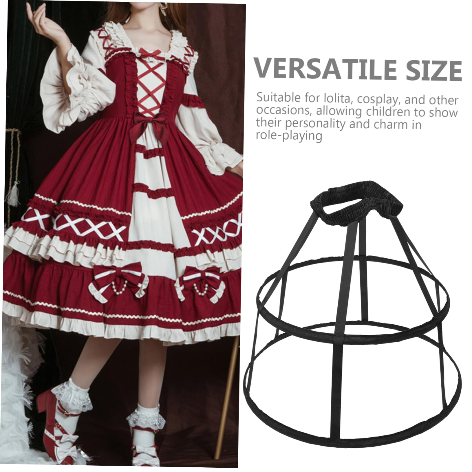 5 Stück Kinderrock Petticoat Petticoats Hochzeit Kleid Unterrock Bustle Cage Rock Damen Bustle Mädchen Reifrock Tuch