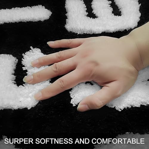 Miniatura 3 de Tapete de baño Get Naked, bonito tapete gris divertido para sala de estar para decoración de apartamentos, suave y absorbente, parte inferior