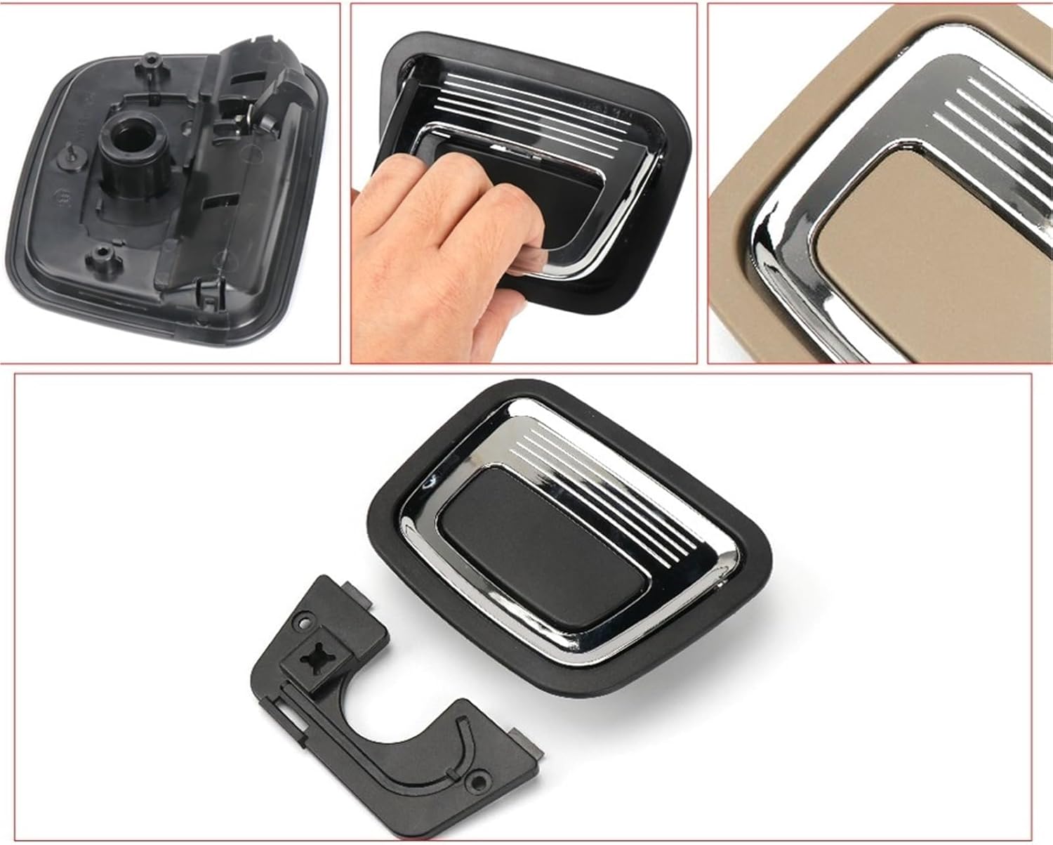 Car Trunk Tail Cover Bottom Plate Mat Floor Carpet Handle Auto Accessories for Mercedes for Benz Gl Ml Gle Gls B C Glc Cla Gla Car Trunk Mat Grip