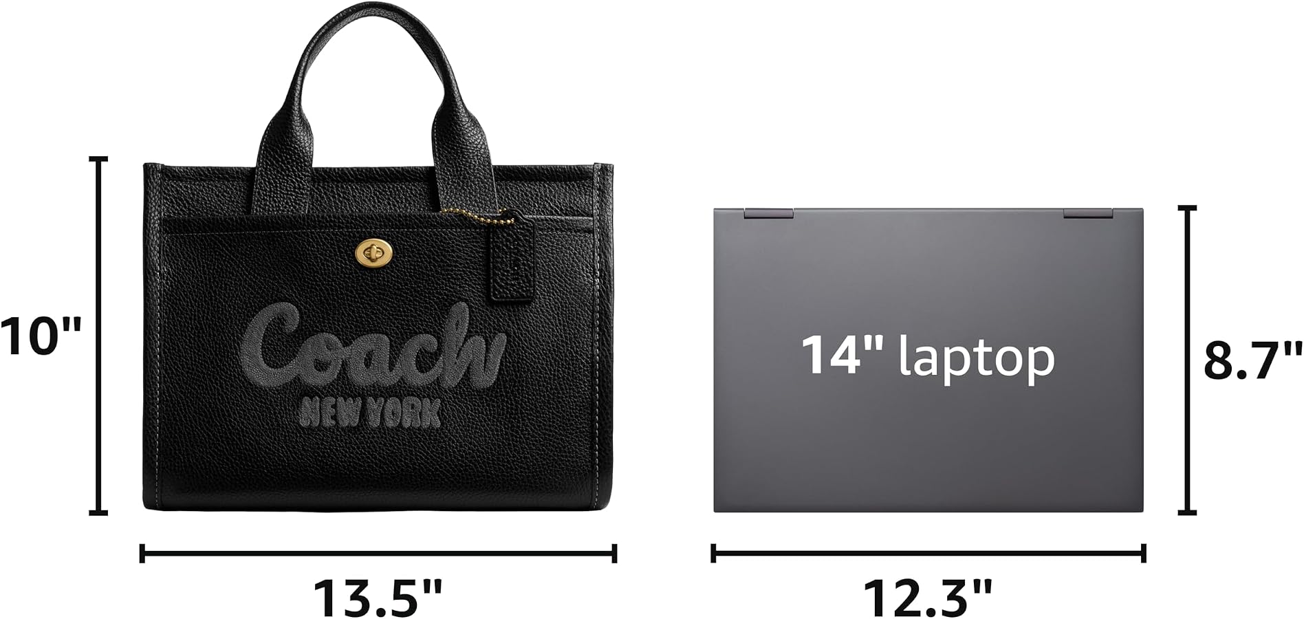 Amazon.com: Coach Womens Bubble Leather Cargo Tote Black One Size