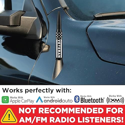 Miniatura 2 de EcoAuto Badass - Antena de coche de repuesto para Dodge Ram y Ford F150 F250 F350 Super Duty Ford Raptor Bronco Trucks  Diseño antirrobo  Antena de