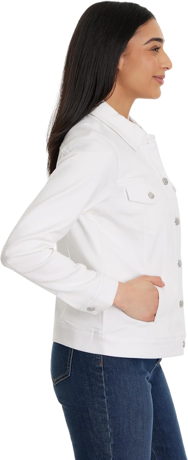 Gloria Vanderbilt womens Amanda Knit Denim Jacket Standard - Image 3