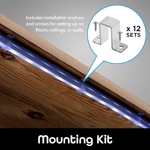 Miniatura 6 de Geeni Prisma Neoflex - Tira de luces LED inteligentes WiFi impermeables que cambian de color tiras de luz LED de silicona RGB para dormitorio y