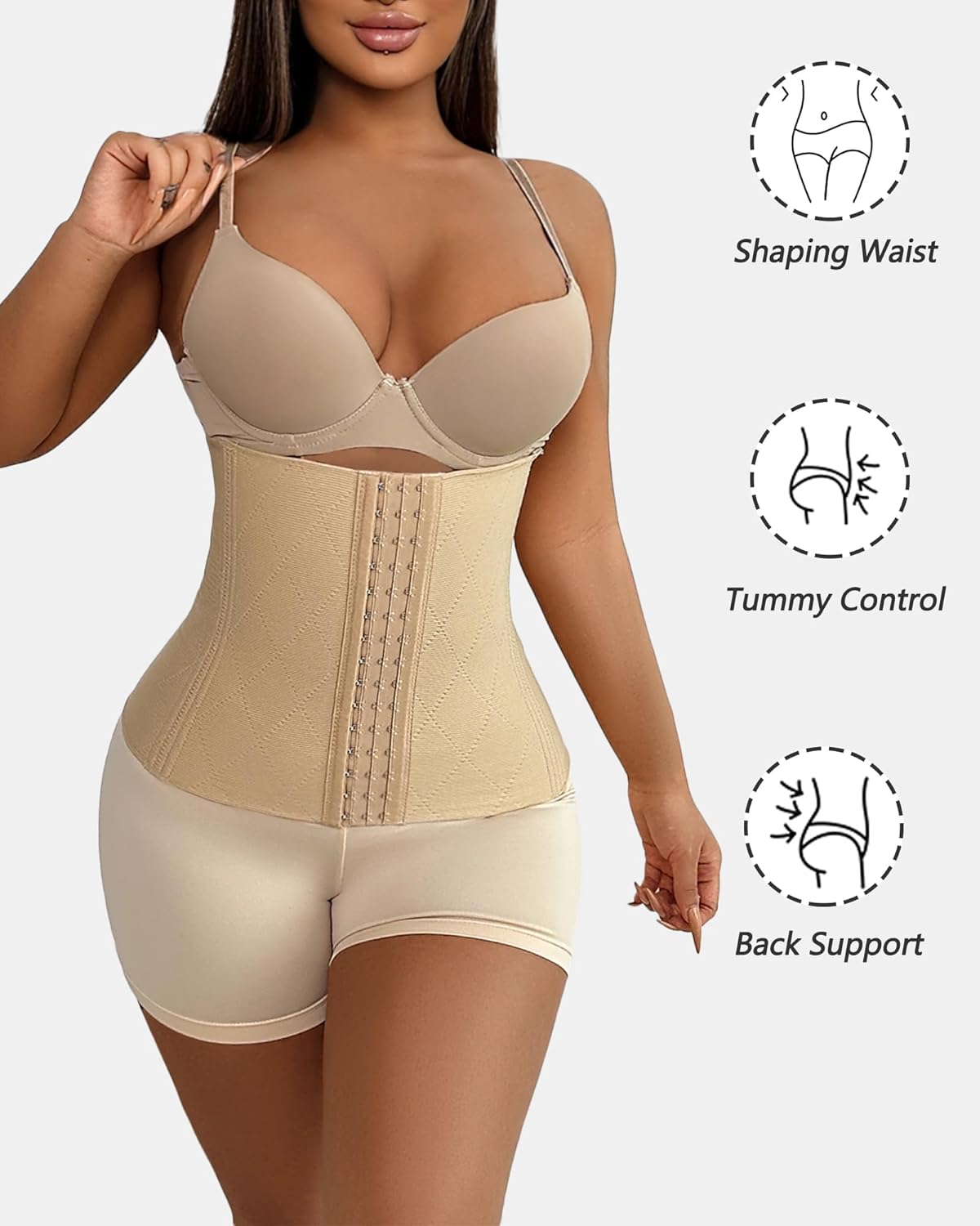 Sliot Waist Shaper Waist Cincher Corset Shapewear Stomach Shapewear Faja Postpartum Waist Trainer for Women Belly Wrap - Image 5