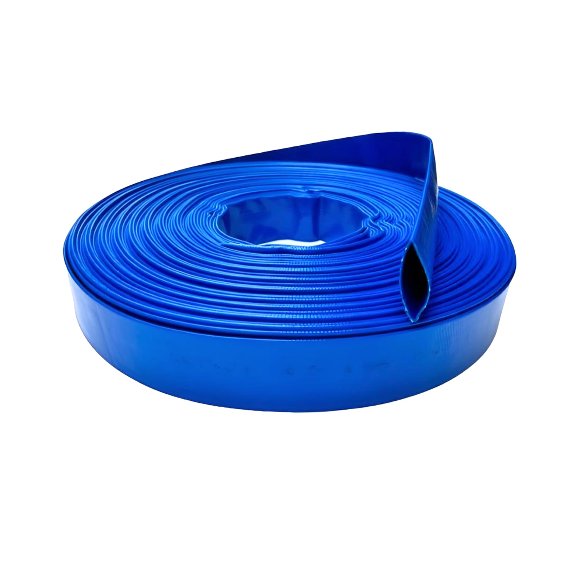Gobeflat Medium. Tubo piatto blu 6 bar per scarico acqua, irrigazione e pompe di sentina. (50 mm T20 m)