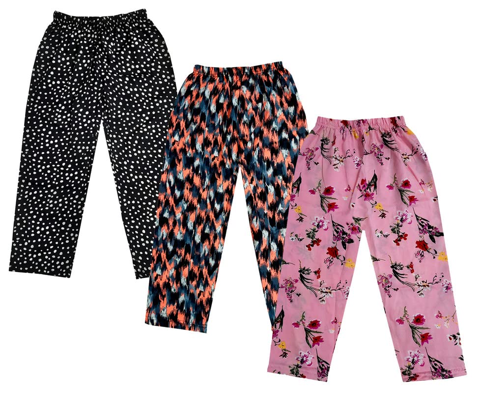 Image of IndiWeavesGirls Crepe Printed Loose Capri 3 /4th Pants
