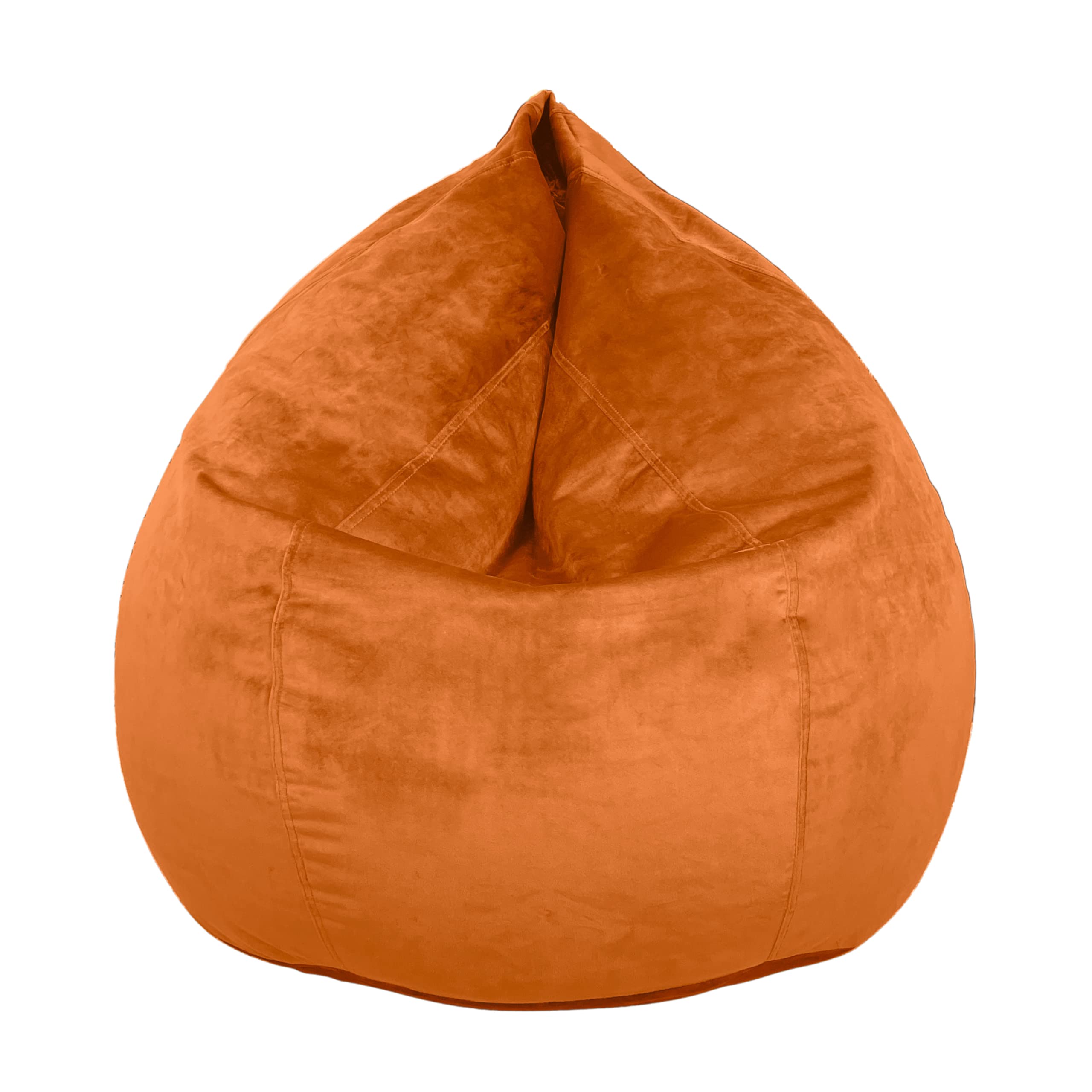 Dojo Teardrop Bean Bag Chair Velvet Orange