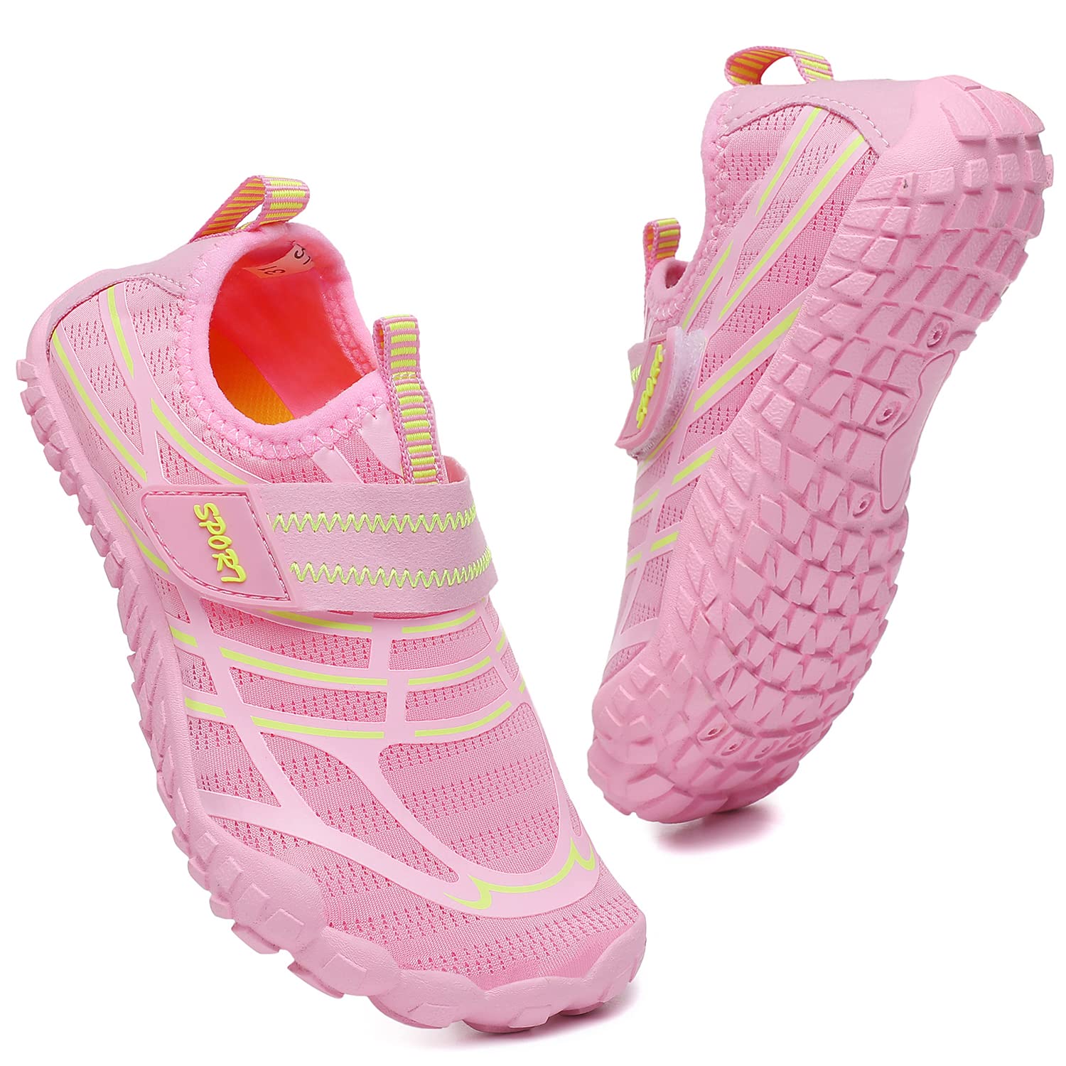 PiDaGlobal Water Shoes Barefoot Socks Quick Dry Non Slip for Girls Boys Beach Pool Swimming for Diving Exercise