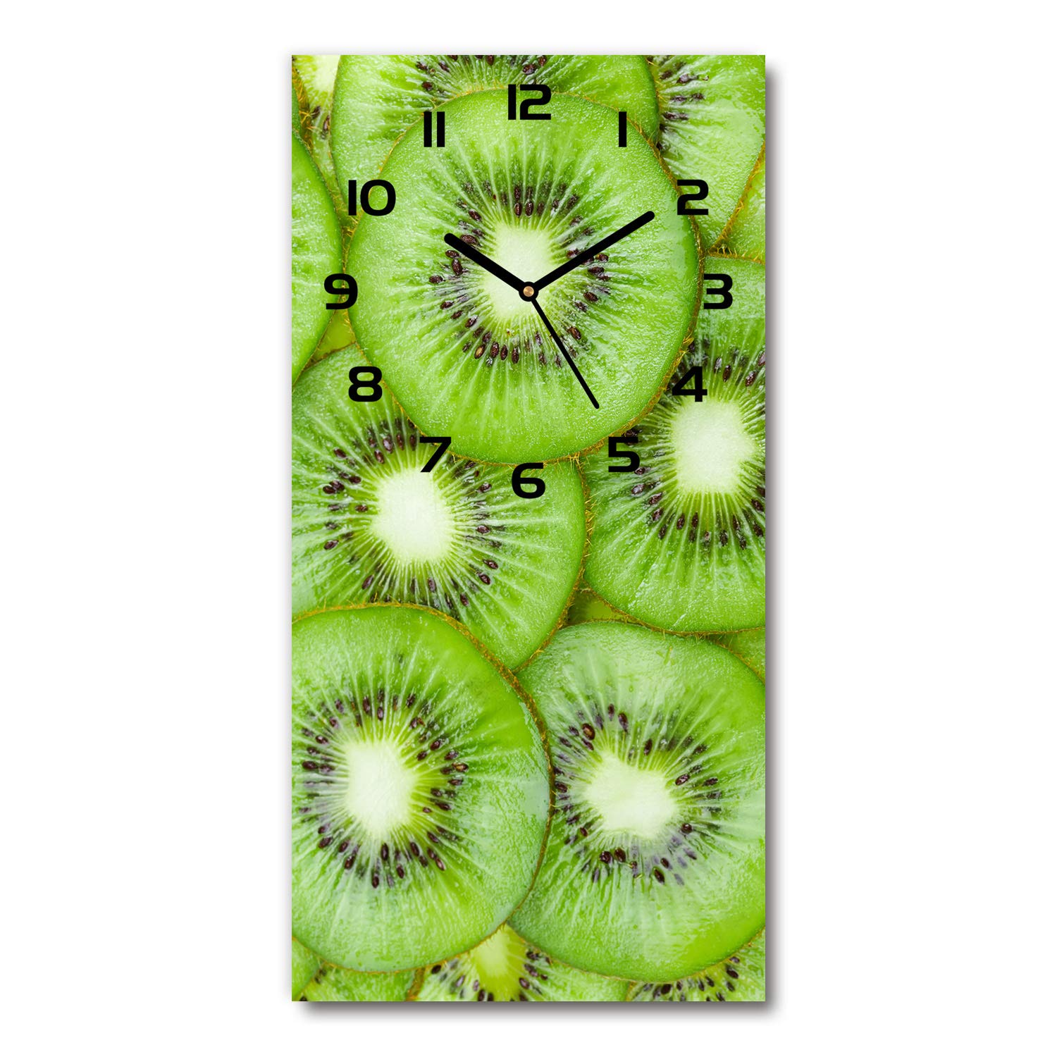 Horloge en verre silencieuse Tulup 30x60cm avec aiguilles noires