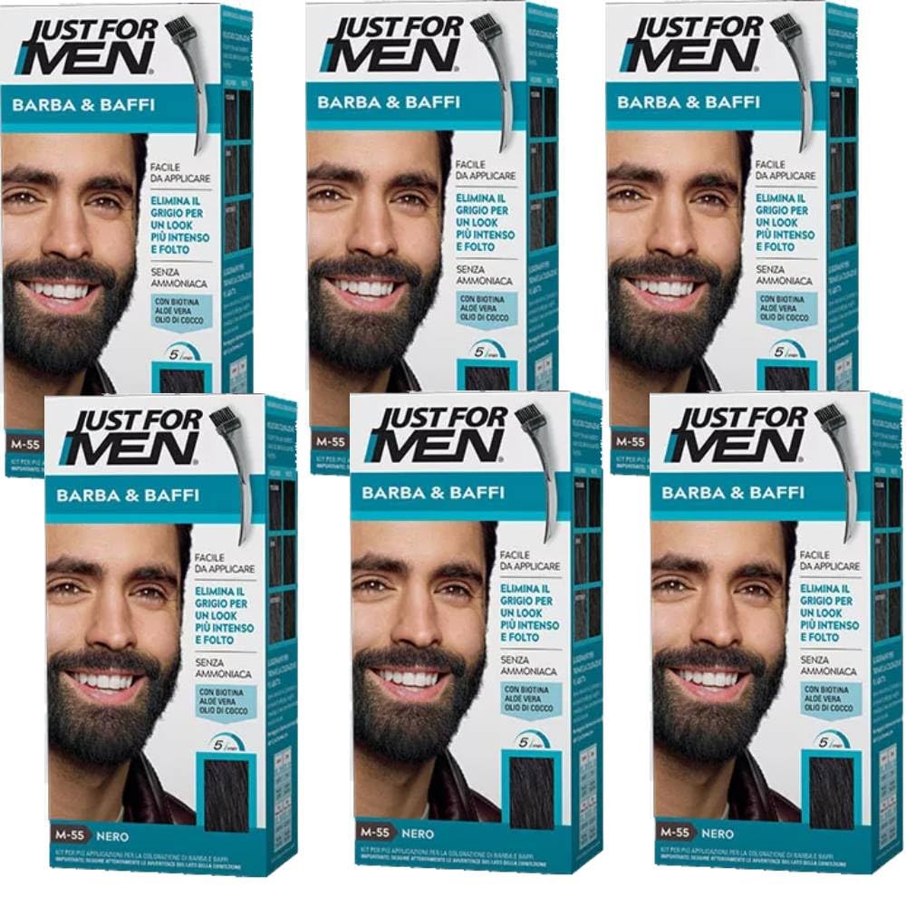 Amazon.com : JUST FOR MEN Color Gel Mustache & Beard M-55 Real