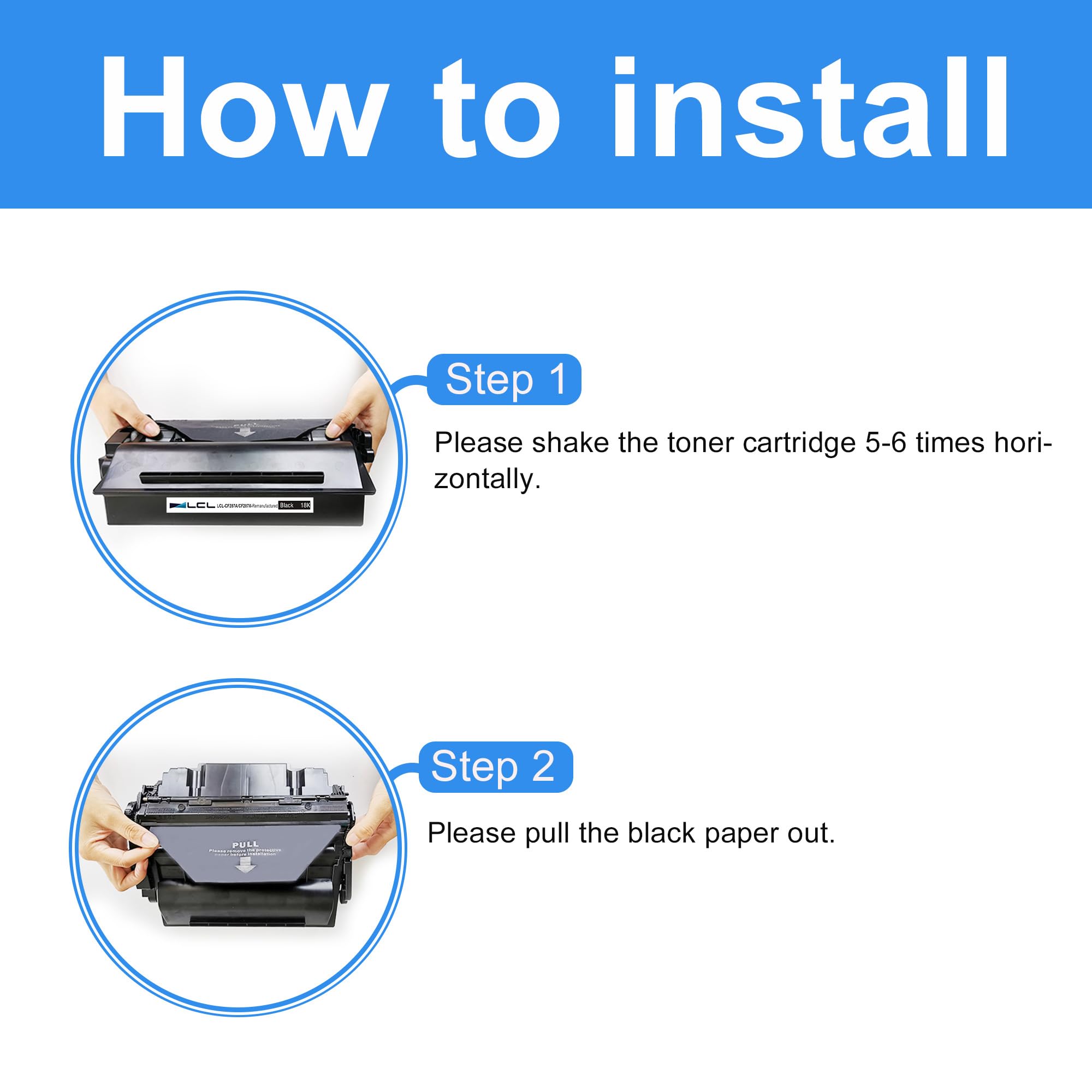 LCL Cartucce di Toner Rigenerate 87A 87X CF287A CF287X 18000Pages CRG-042H | Sostituzione per HP LaserJet Enterprise M506 M506n M506dn M506x Pro M501 M501n M501dn MFP M527 M527dn M527c (1Pack Nero)