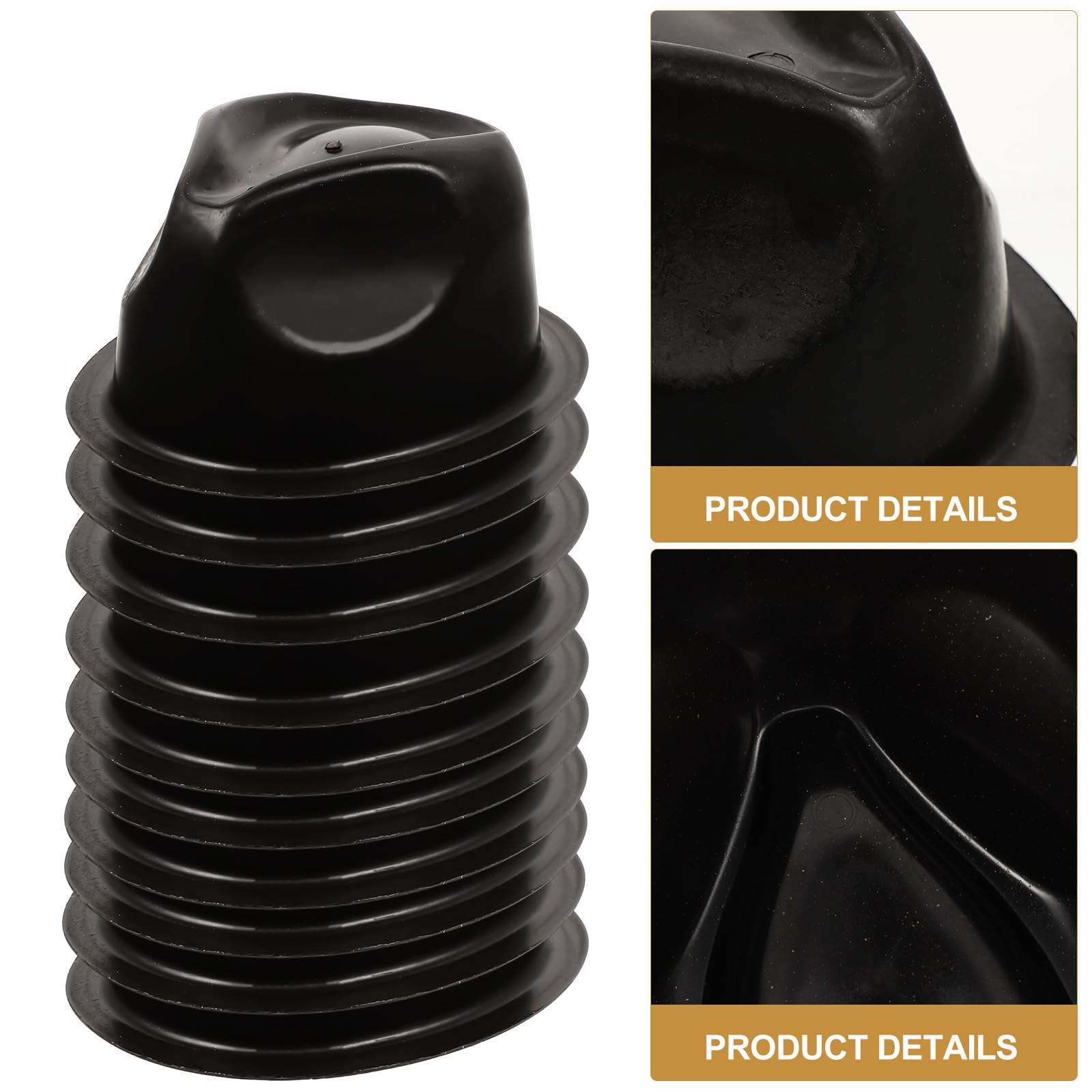 SUPVOX Porte-chapeaux en Pvc Rigide 10 Pièces, Support de Rangement pour Casquettes et Chapeaux Ronds, Taille 57 Cm, Compact et Léger, pour Maison, Chapellerie et Voyage