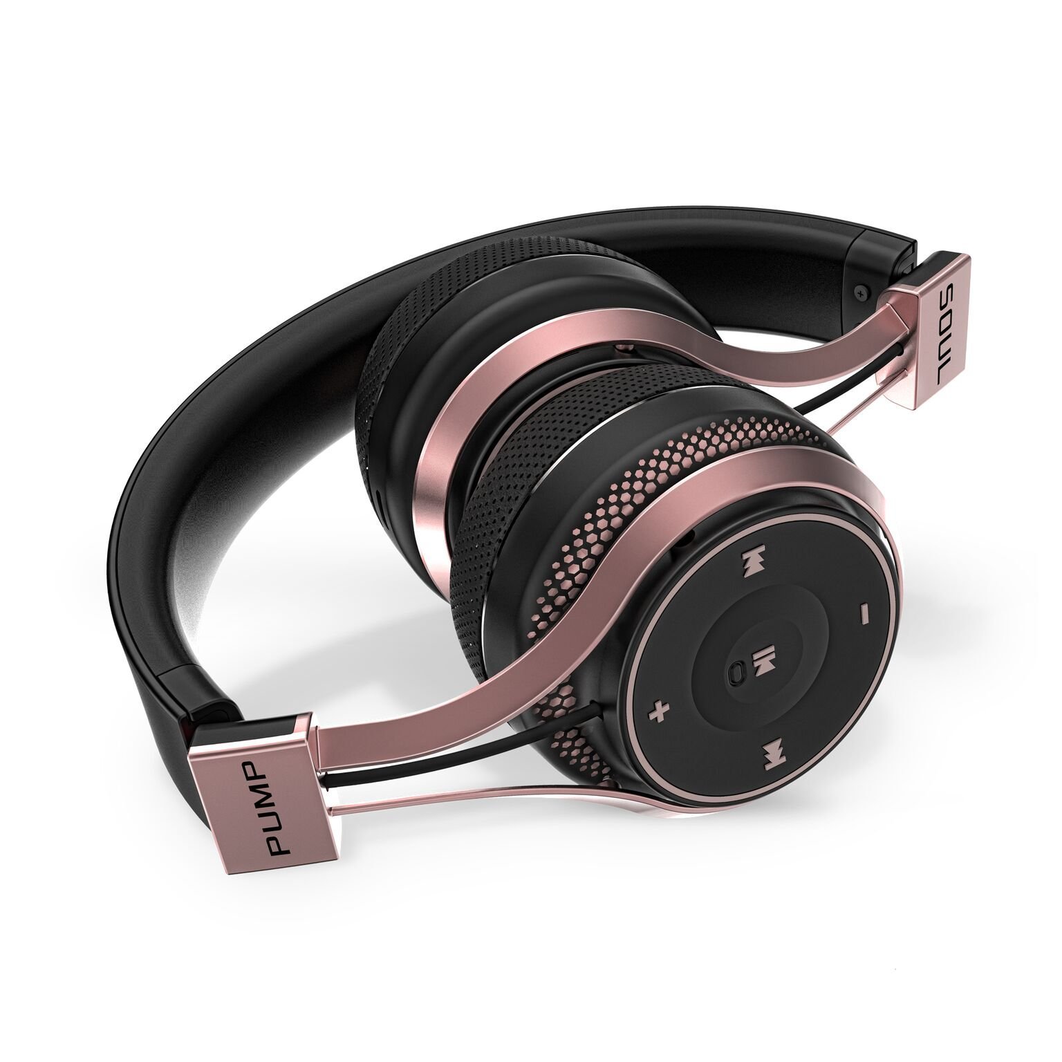 Wireless BlueAnt Pump Soul on Ear Wireless Headphones, Black Rose 