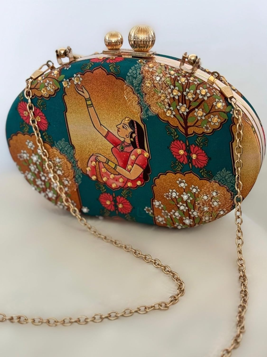 holiCHIC Embellished Mughal Mini Clutch