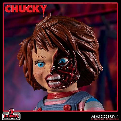 Miniatura 7 de Mezco Toyz Child's Play Chucky - Juego de figuras de lujo de 5 puntos