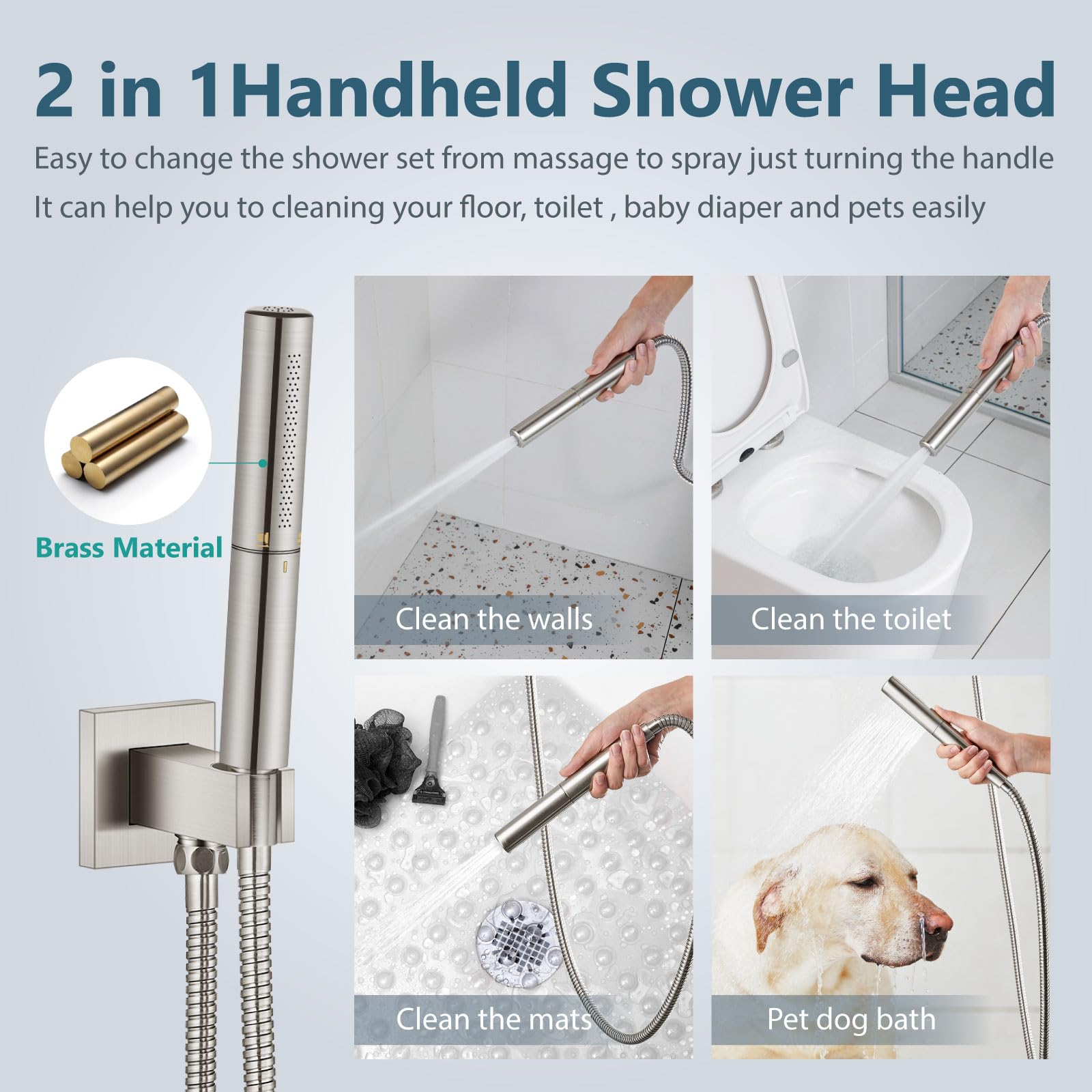 Aolemi Sistema De Ducha De Techo Con Cabezal De Ducha De Lluvia Y