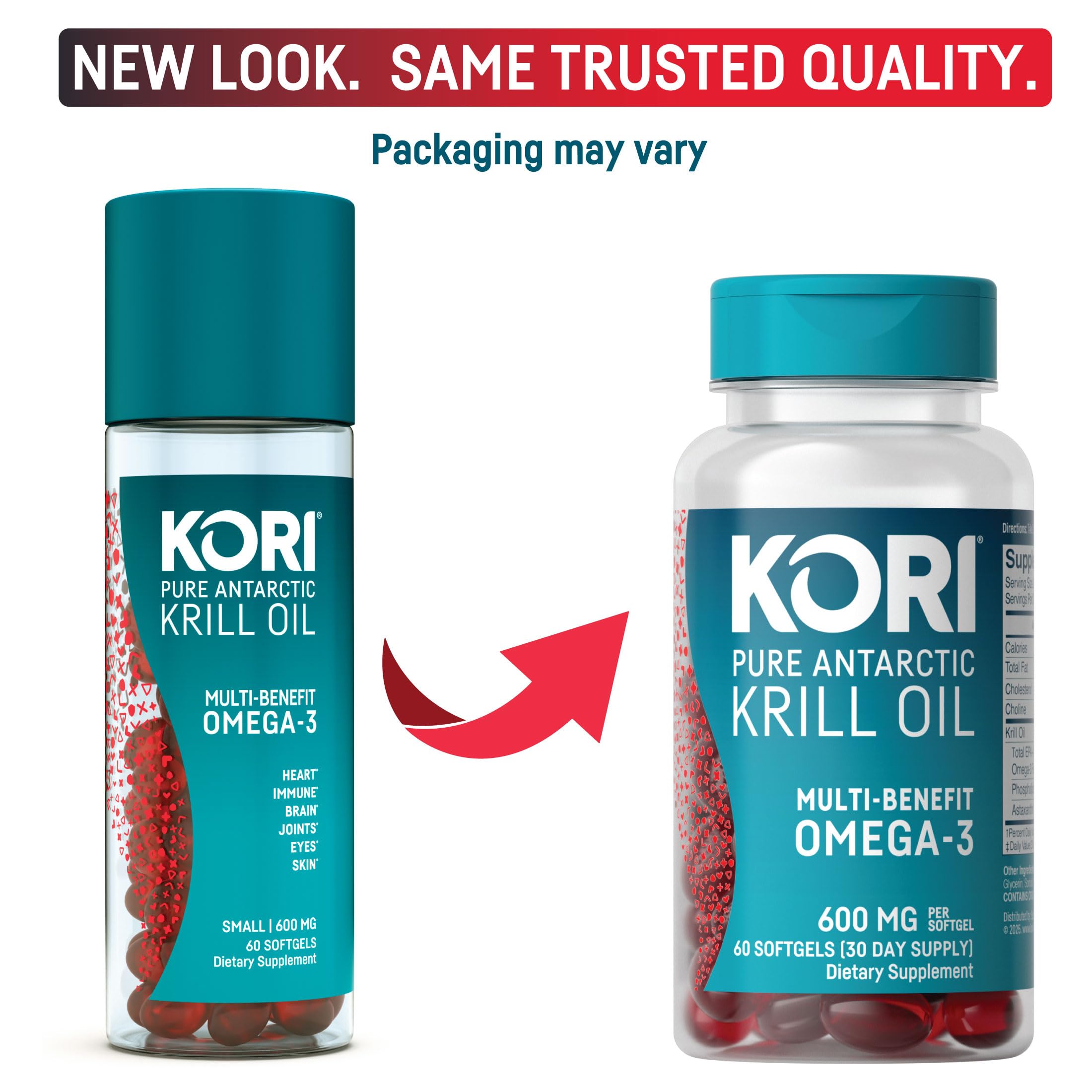 Kori Krill Omega-3 Supplement, 600 mg - 60 Count (Pack of 1) — Amazon image 3