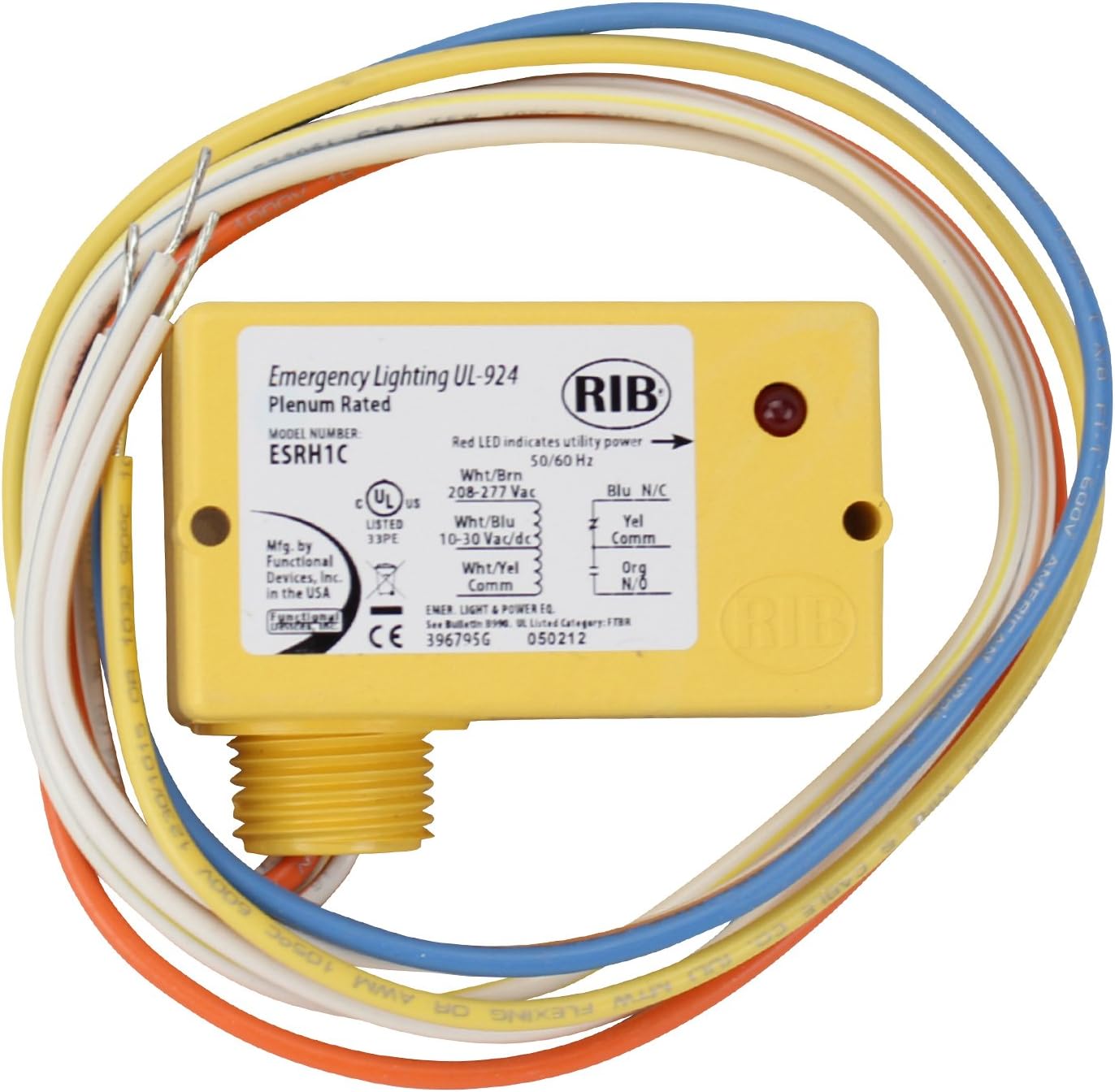 RIBH1C-RD | FDI | Enclosed Relay 10Amp SPDT 10-30Vac/dc/208-277Vac Red Hsg