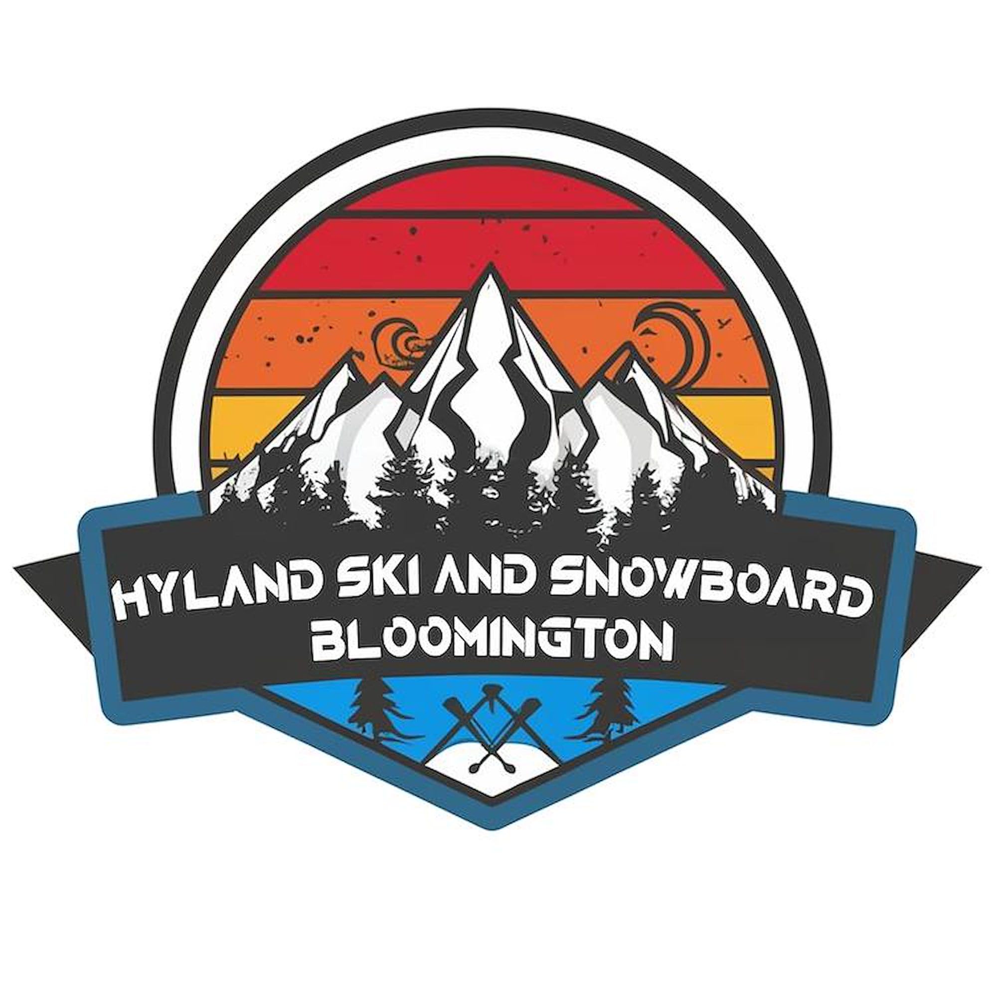 CafePress Hyland Ski and Snowboard Bloomington Minnesota Car Magnet, 20