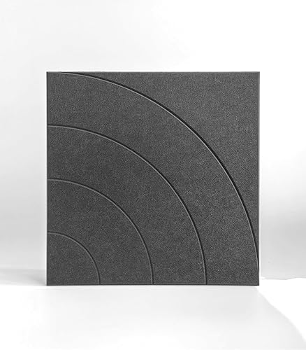 Miniatura 2 de Paneles acústicos, paquete de 12 paneles de pared insonorizados de 24 x 24 x 0.4 pulgadas, paneles de amortiguación de sonido de alta densidad, gris