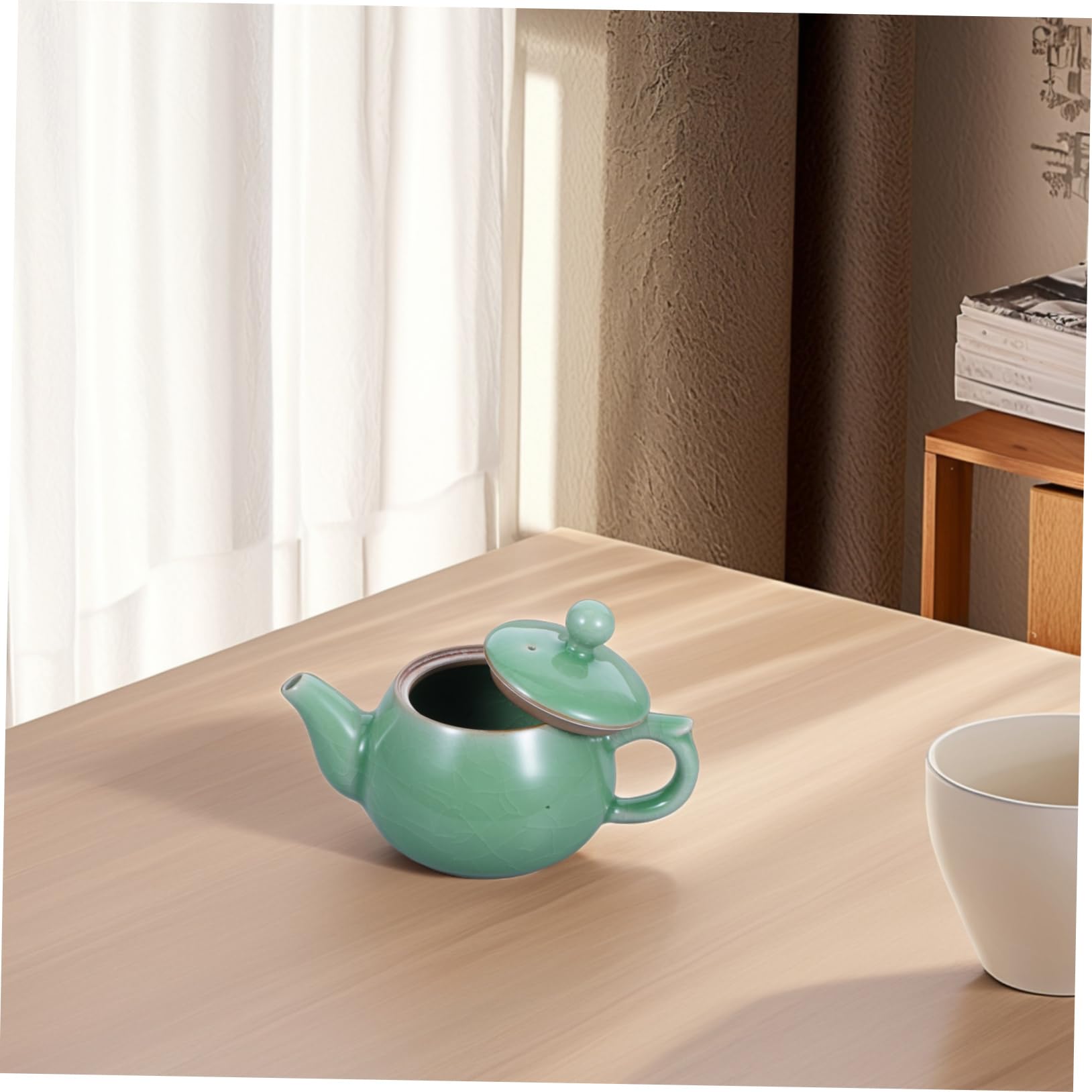 BESTOYARD Tetera de Cerámica China para Té Kung Fu, Diseño Elegante, Resistente y Apta para Varios Entornos, Adecuado para Preparar y Servir Té Suelto