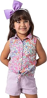 بلوزة باشكال للبنات الصغيرات مع ربطة عنق من نينوس