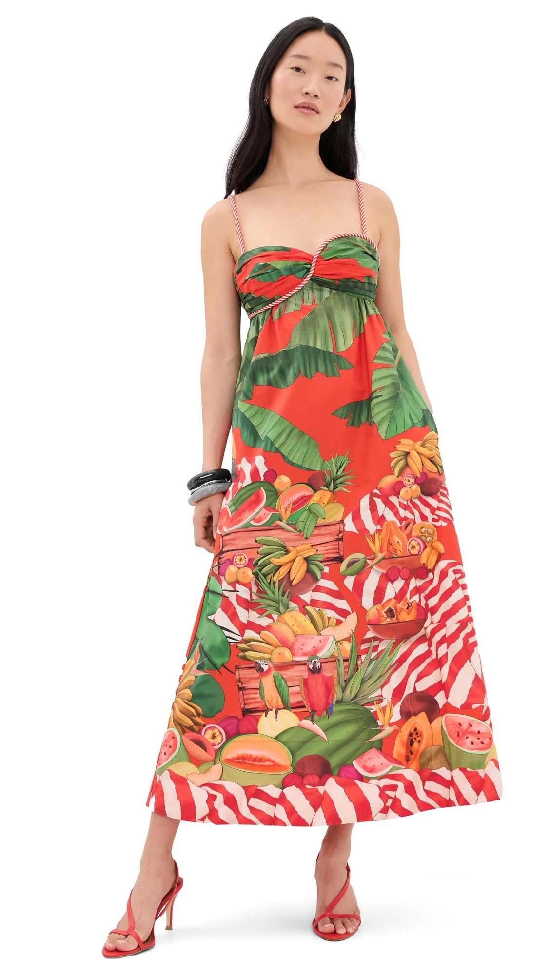 Women's Fruit Trolley Maxi Dress
