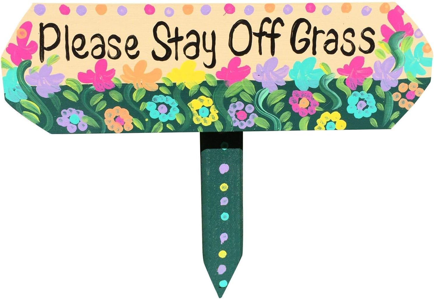 Please Stay Off Grass sign