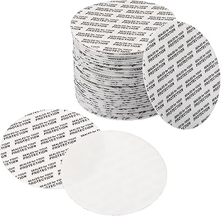 PATIKIL 58mm/2.3" Foam Lid Liner, 200 Pack Adhesive PS Foam Lid Liner Pressure Sensitive Seal Cap Liners Resistant Tamper for Plastic Glass Jar Bottle Cap Seals