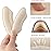 Heel Pads for Shoe That are Too Big, Inserts for Women, Heel Grips for Womens Mens, Protectors Cushion Liners for Blisters Loose Shoes, Comfort Fillers (BeigeBlack 4Pairs)