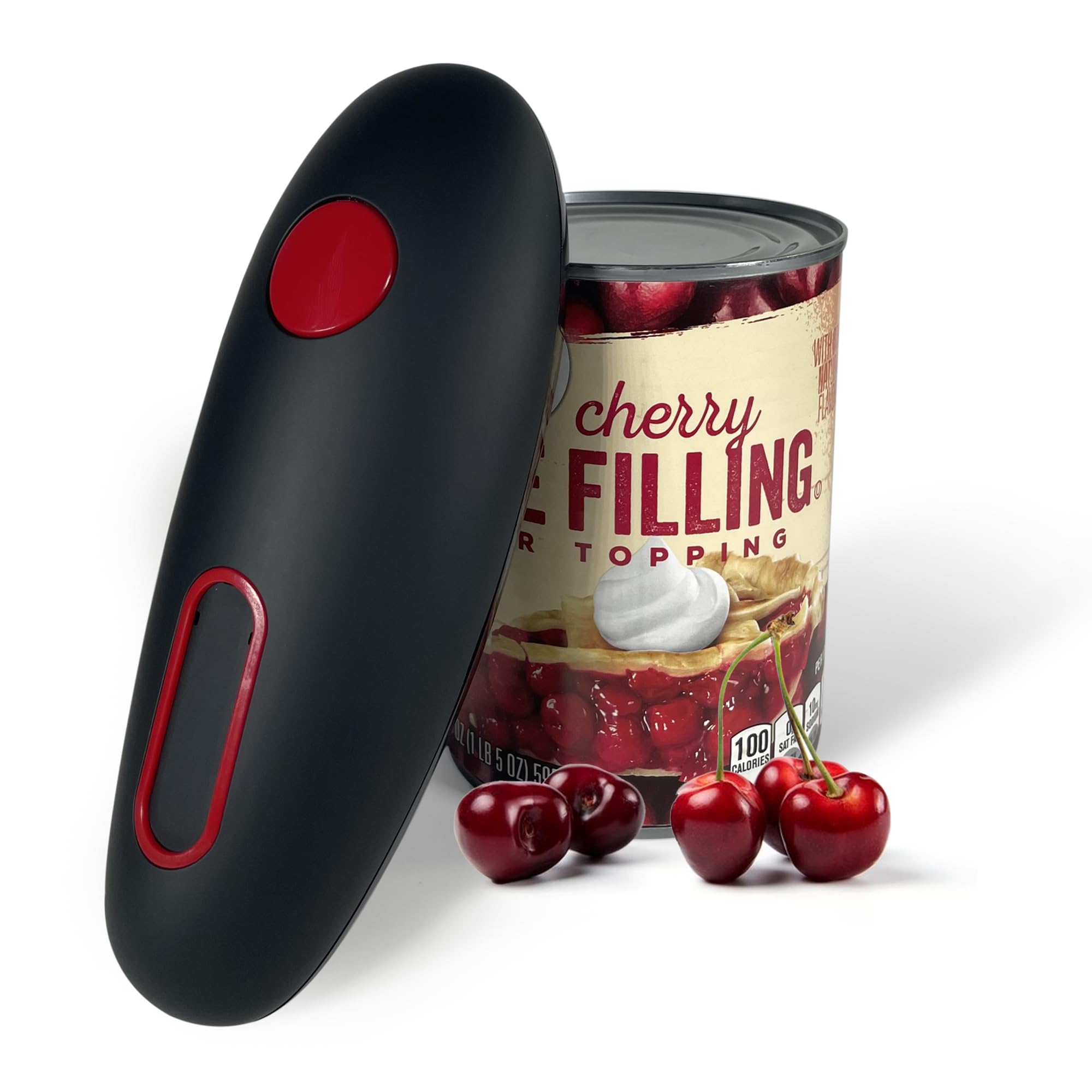 Electric Can Opener: Opens Almost Any Cans with a Press of Button- Automatic, Hands Free, Food Safe, Smooth Edges, Battery Operated, Best Kitchen Essential