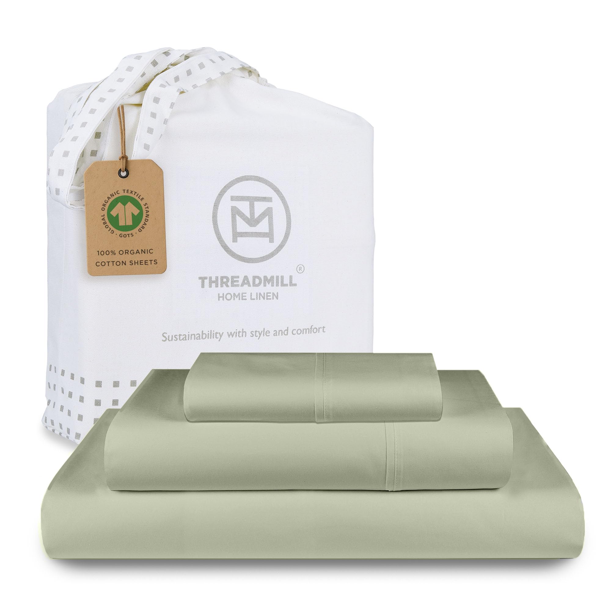 Amazon.com: Threadmill 100% Organic Cotton Twin Sheet Set