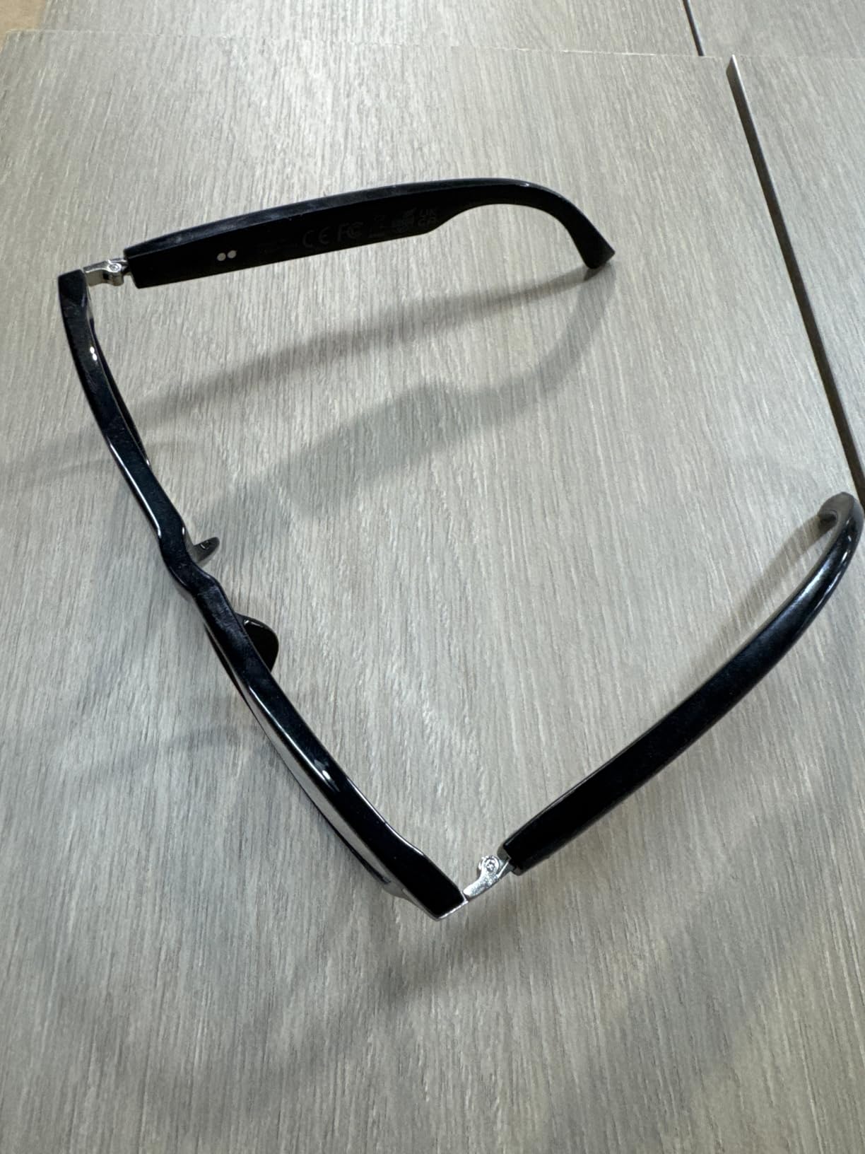 Top view layout of the AI Smart Glasses structure