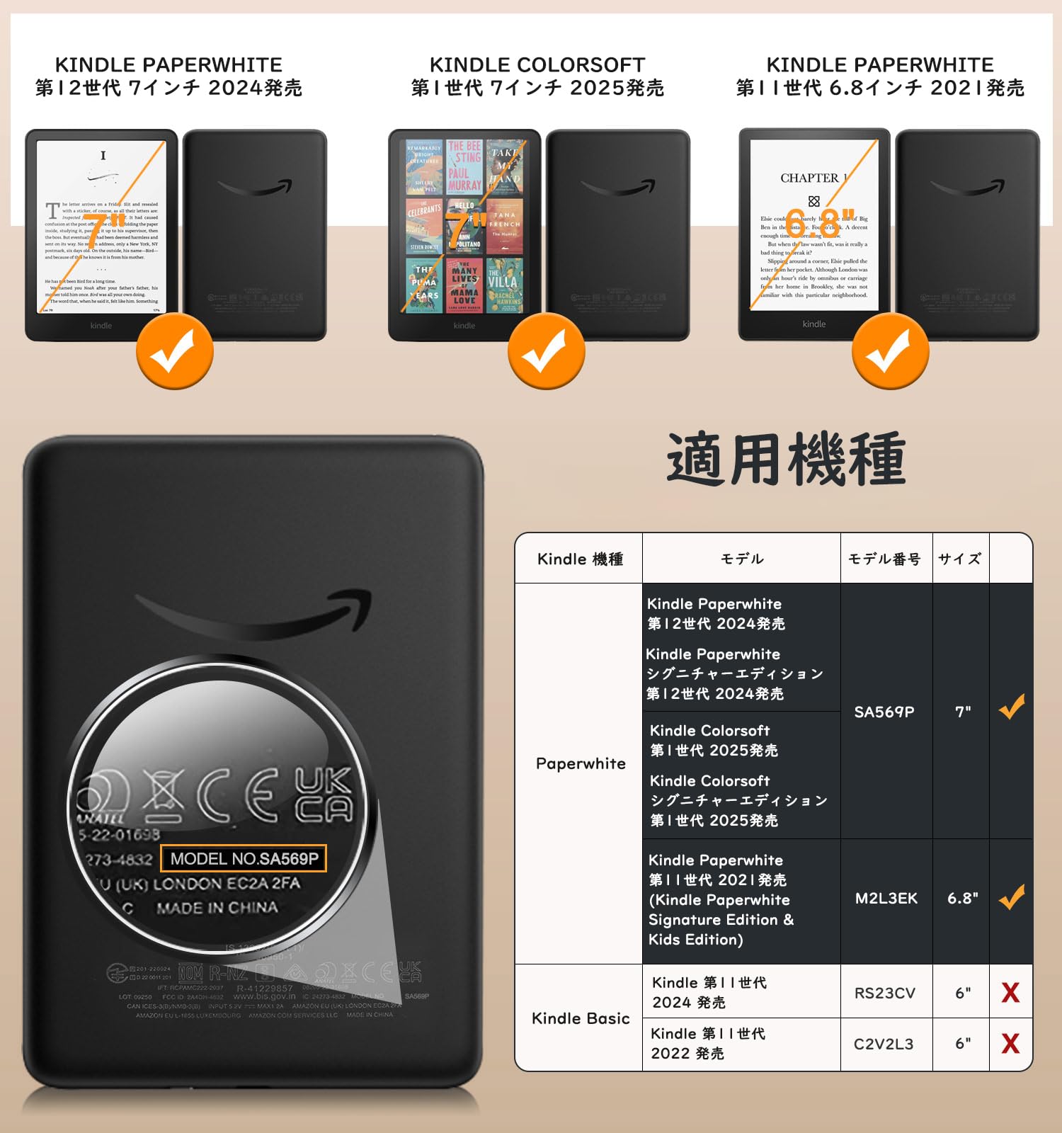 Amazon.co.jp: MoKo Kindle Paperwhite 2024/2021 カバー 12/11世代