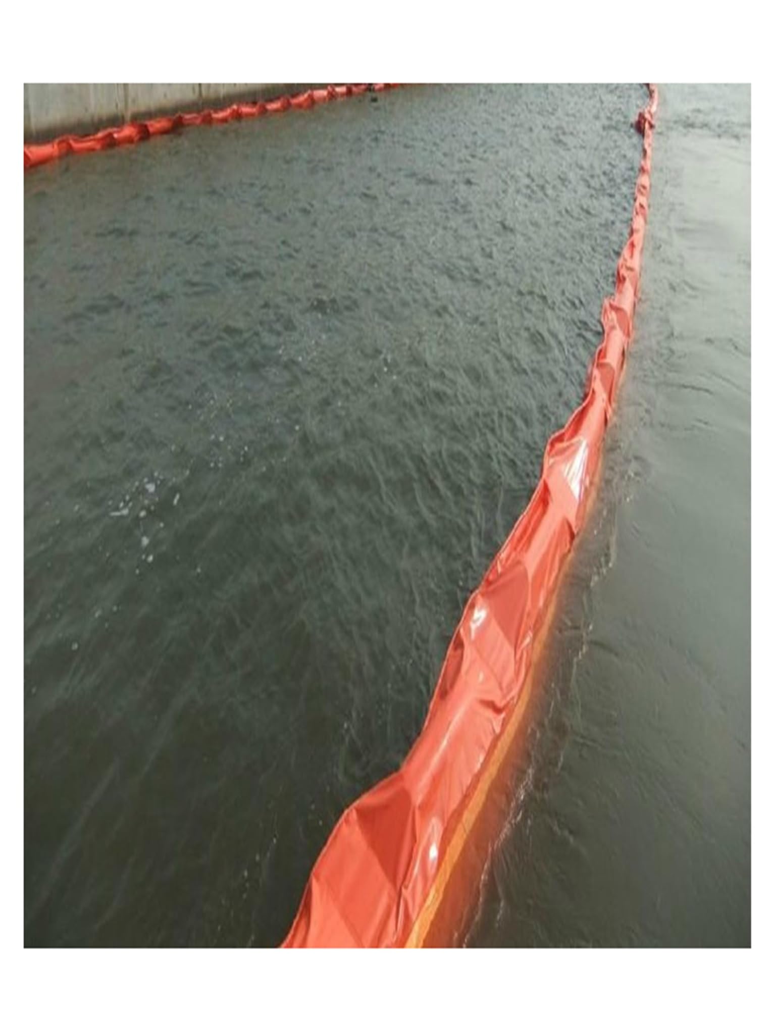 Barrage flottant anti-pollution en PVC - Barrière anti-déversement d'hydrocarbures haute résistance | Barrière réutilisable pour ports, rivières et milieux maritimes | Barrage anti-pollution en PVC
