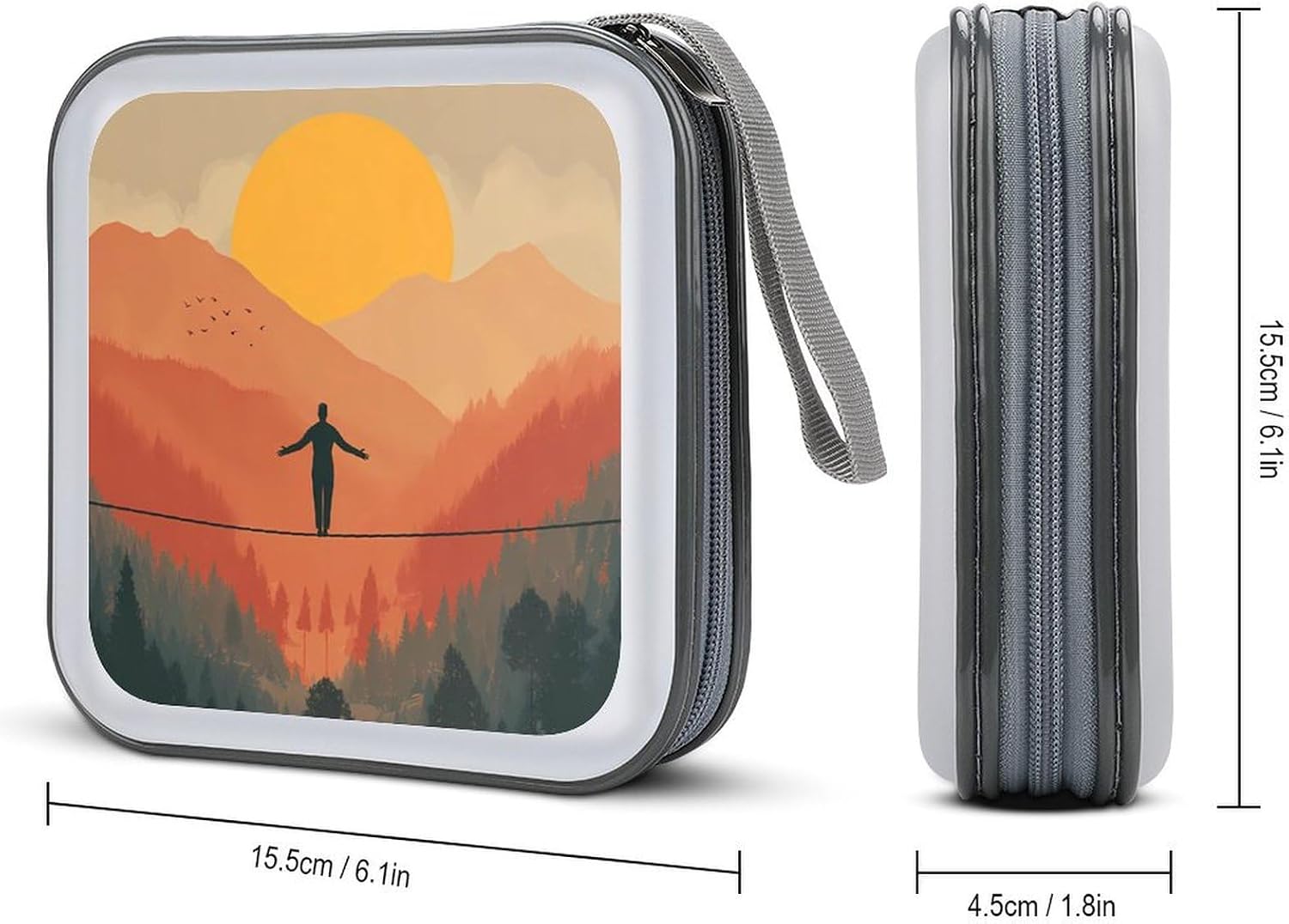 Slackline Sports CD Case Wallet Portable DVD Holder Organizer Box image 2