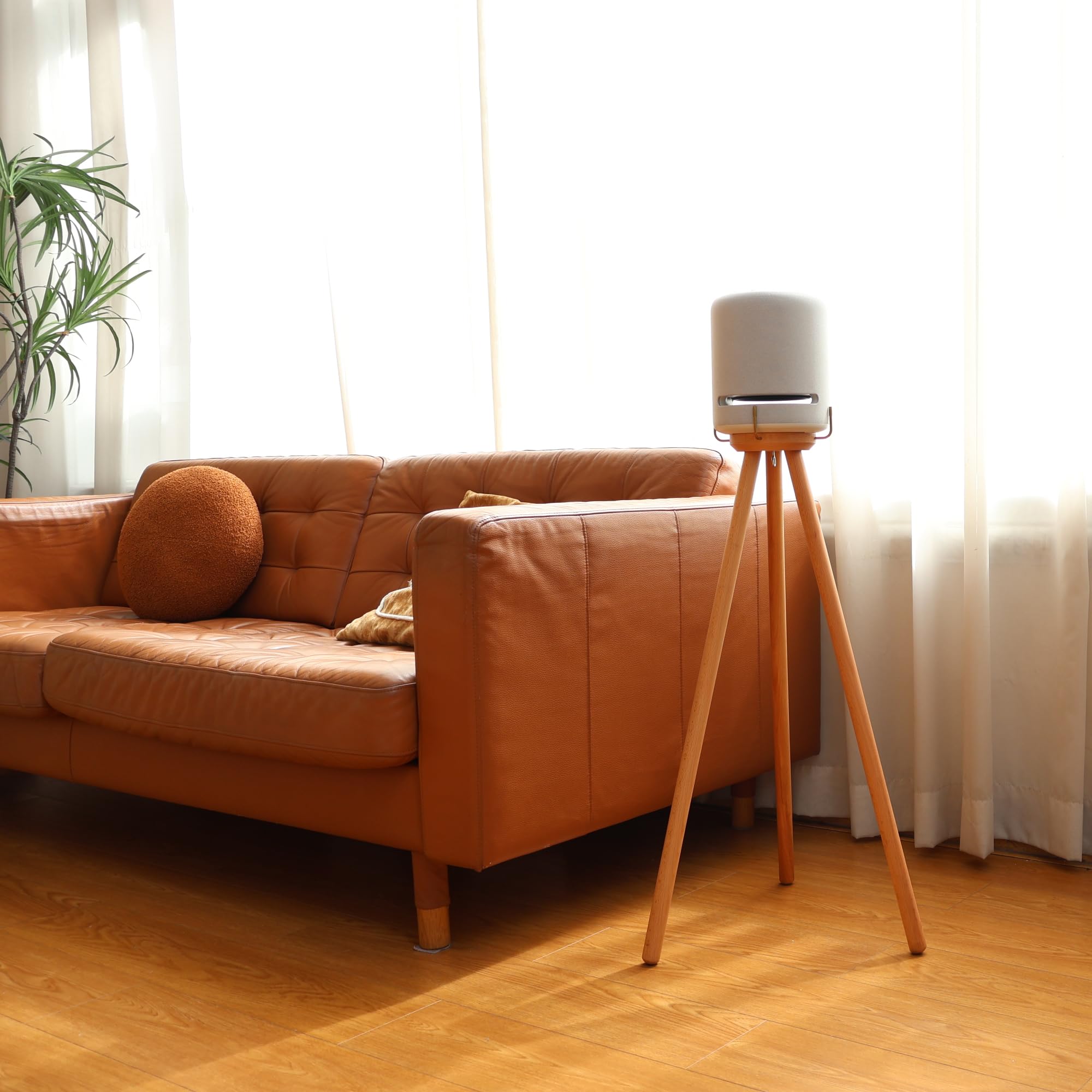 Compatible avec Support en Bois pour Haut-Parleur Echo 4e génération (Support de Studio d'écho)