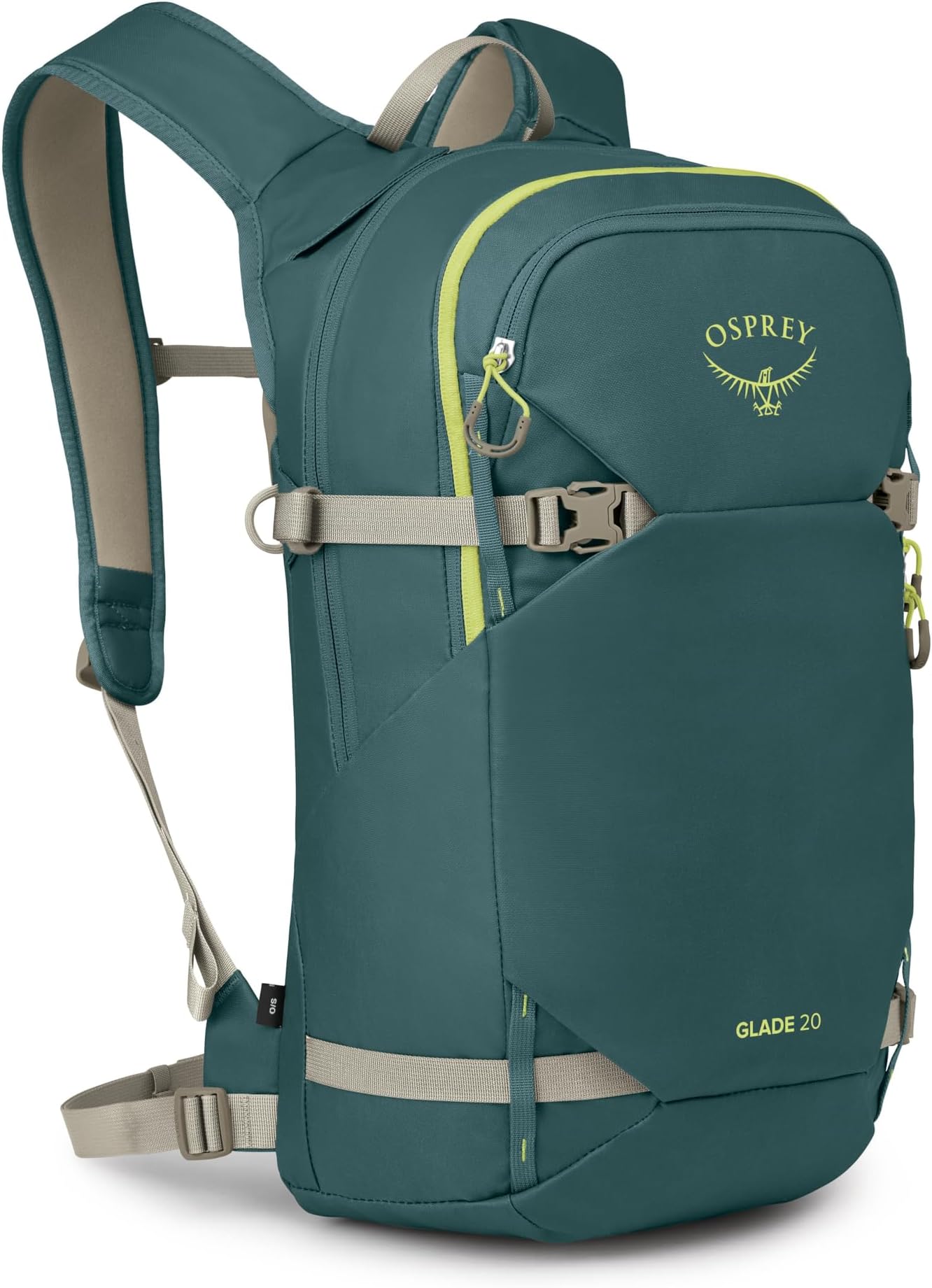 Osprey Glade 12L Ski and Snowboard Backpack with Hydraulics Water Reservoir, Black